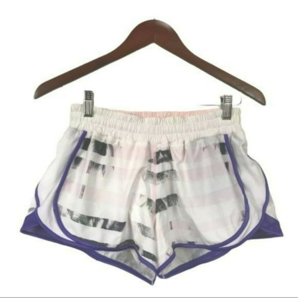 Lululemon Super Squad Shorts Sunset Stripe Blush Quartz, Size 8
